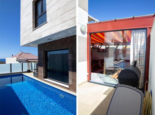 MODERNA CASA INDEPENDIENTE CON PISCINA, VISTA MAR Y TEIDE EN LA LISTADA gîte à louer El Río