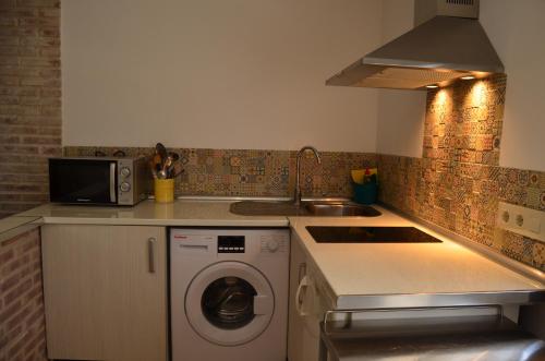 Konyha, Apartamento Almanzor in Hoyos del Espino