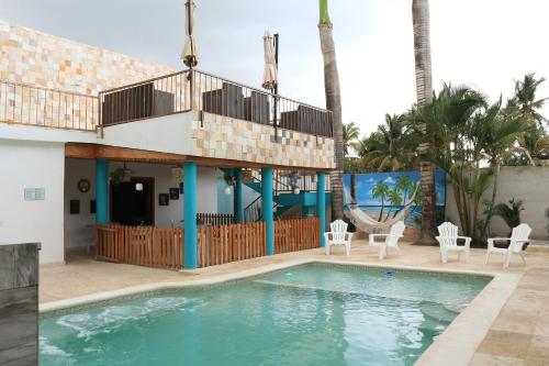 Piscina, Hotel Agua Dulce in Boca Chica