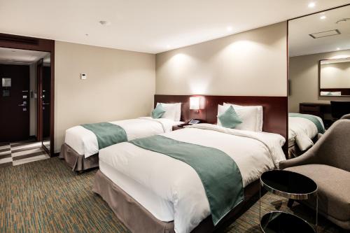 ホテル サンシャイン ソウルDeluxe Twin Room with ONLYGO&CO Restaurant credit 50,000KRW(per night) and Late Check-out til 1pm