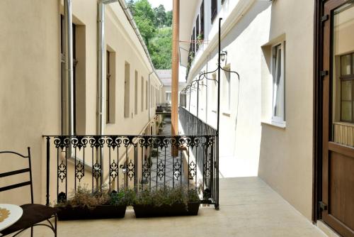balkon/terras, Safrano Palace in Brasov