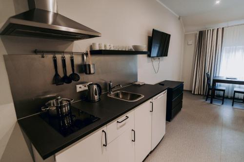 廚房, Jaunāmuiža Apartamenti (Jaunamuiza Apartamenti) in 瓦爾米耶拉