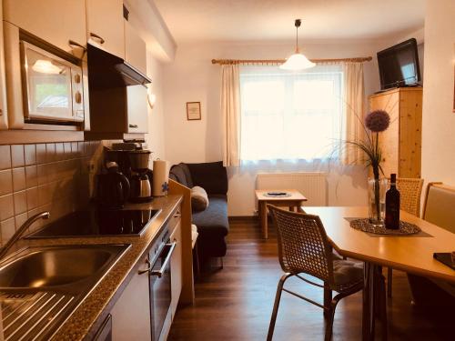 Közös társalgó / TV, Gschlossle Ferienwohnungen in Jerzens