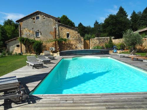 B&B, Chambres Dordogne, Clos de Saint-Maime - 수영장