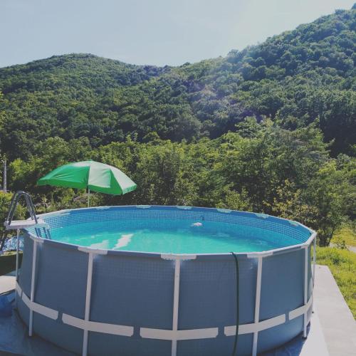 Úszómedence, Pensiunea HAPPY in Szörényvár