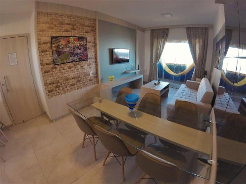 Apartamento família e com linda vista mar