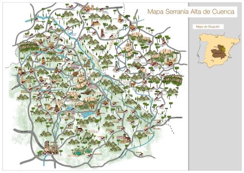 Iekārtas, Casa Rural La Casa de la Herrería (Casa Rural La Casa de la Herreria) in Los Eustaquios