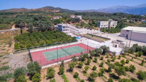 Queen Electra with pool and tennis court