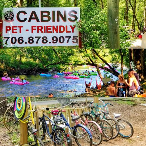 . Bear Creek Lodge and Cabins in Helen Ga - Pet Friendly, River On Property, Walking Distance to downtown Helen