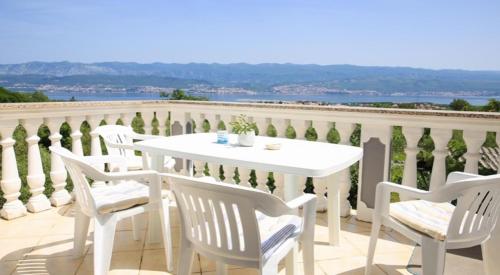 balkon/terras, Seaview Villa Anita with Two Apartments and private Pool in Polje