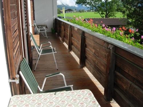 Balkons/terase, BED and BREAKFAST Pension Foidl in Oberndorfa pie Kicbēlas