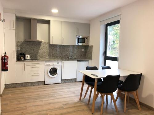 virtuve, Apartamentos Compostela in Bubaces