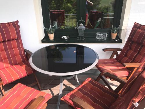 Erkély/terasz, Werners Ferienwohnung in Insul