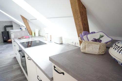 virtuve, Ferienhaus Lusatia am Töpfer (Ferienhaus Lusatia am Topfer) in Oybin