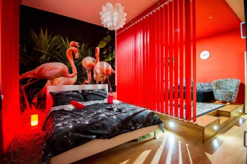  FLAMINGOS Apartman & Fitness OSIJEK - blizina Bolnice KBC Osijek, Pension in Osijek bei Tenja