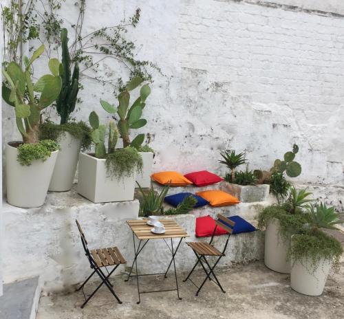 Ostuni dans le vieux bourg, maison sur la Piazzetta