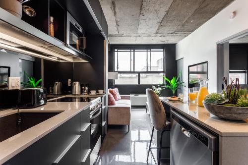 Kitchen, Pierce Boutique Apartments by Simplissimmo near Atwater Market