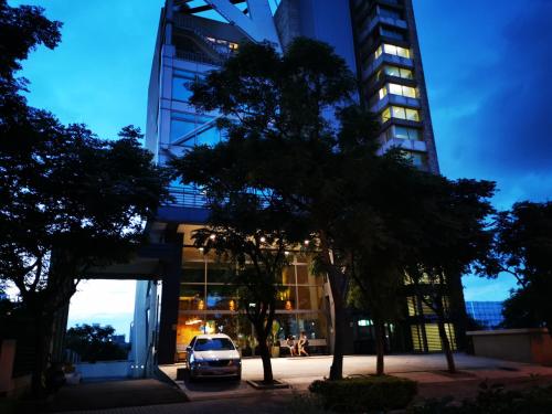 Vista exterior, Bluewater Hotel - Xpark. Gloria Outlets. Taoyuan Baseball Stadium. in Taoyuan
