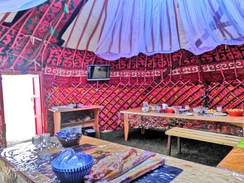 Yurt Camp Ali-Nur, Lake Song-Kul , Kyrgyzstan, Юрточный лагерь Али Нур, на берегу озера Сон Кол (Yurt Camp Ali-Nur, Lake Song-Kul , Kyrgyzstan, Юрточныи лагерь Али Нур, на берегу озера Сон Кол) in Tuz