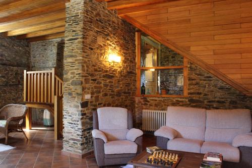 共用Lounge/電視區, Casa Rural Soutomoro in 奧爾蒂蓋拉聖馬爾塔