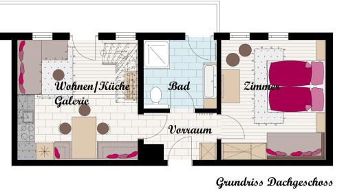 Duplex One-Bedroom Apartment with Balcony