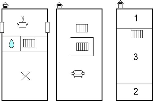 平面圖, Three-Bedroom Holiday Home In Romakloster in 羅馬克洛斯泰