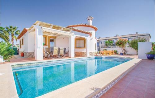  Stunning home in Els Poblets with 3 Bedrooms, WiFi and Outdoor swimming pool, Pension in Els Poblets