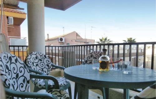 Amazing apartment in Los Alczares with 3 Bedrooms and WiFi