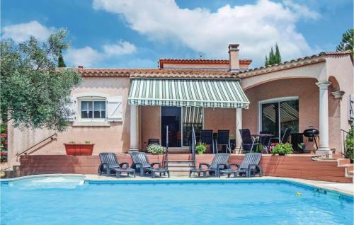 Beautiful Home In Lamalou Les Bains With 4 Bedrooms, Wifi And Outdoor Swimming Pool