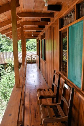 balkon/terras, El Descanso in Mindo