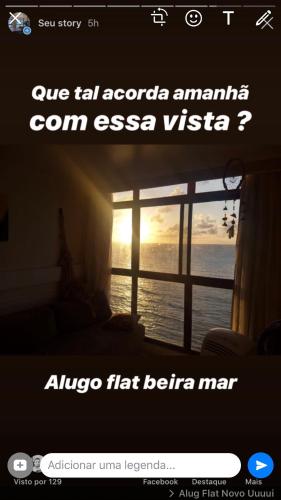 flat apt mobiliado beira mar