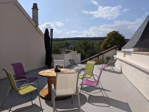 BNB EPERNAY Terrasse 86 - Terrasse privée Vue sur le Vignoble