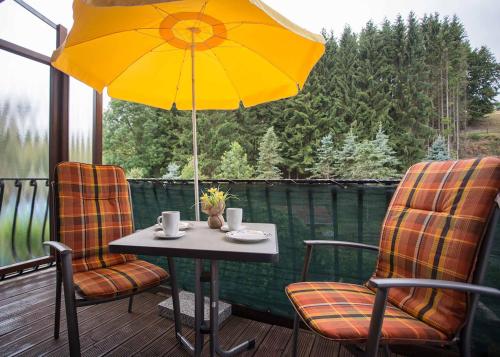 ระเบียง/ชานเรือน, Ferienwohnung Haus Edelweiss in เกรอเนบัค