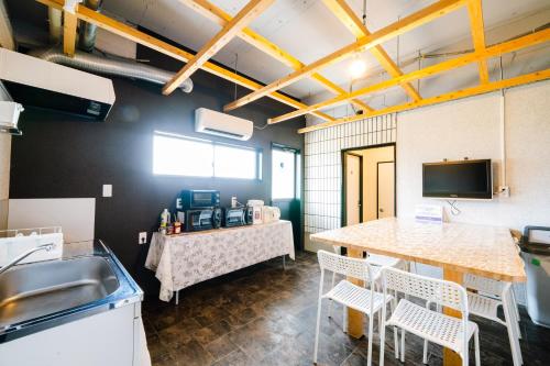 Kitchen, Hotel Pagoda near Mt. Wakakusa