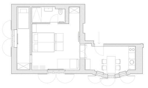 Apartment with Garden View