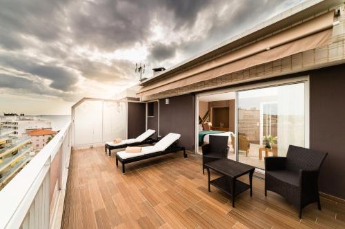 Балкон/тераса, Hotel Helios in Жуан ле Пен