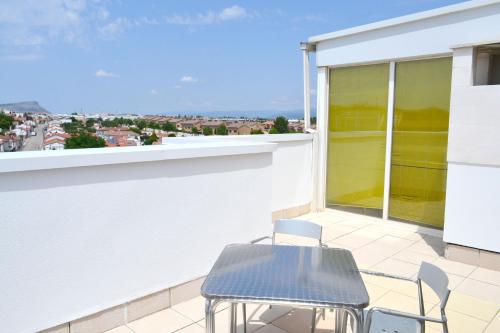 ระเบียง/ชานเรือน, Hotel Alda Ciudad de Soria in โซเรีย