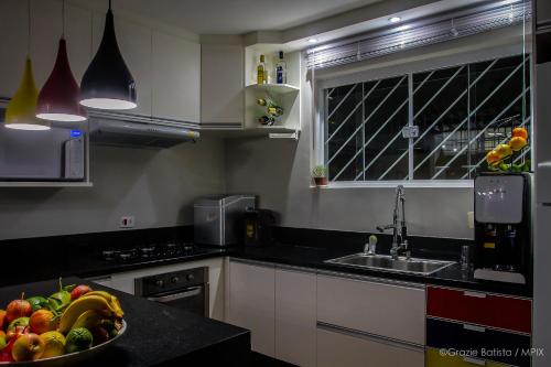 주방, Bela Curitiba Hostel in 쿠리치바 시티 센터