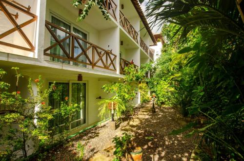 ระเบียง/ชานเรือน, Pousada Borboleta in มอร์โร เดอซาโอ พอโล