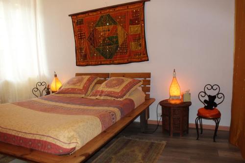 1 double bed