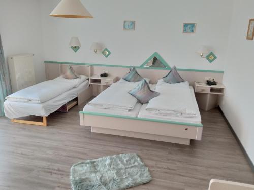 Dreibettzimmer, gartenblick