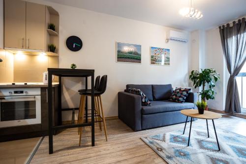 One-Bedroom Apartment room in Modern Naive Downtown with free private garage-Fast WI-FI