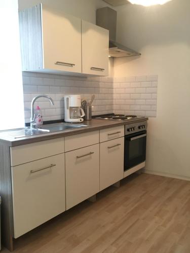 廚房, Gemütliches Appartement nähe Zentrum mit Küche (Gemutliches Appartement nahe Zentrum mit Kuche) in 哈斯富特