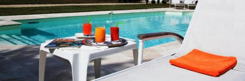 Swimmingpool, Cottage Parc Duplex of 70 m for 2 people 1 bedroom 2 bathrooms in Azay-le-Rideau