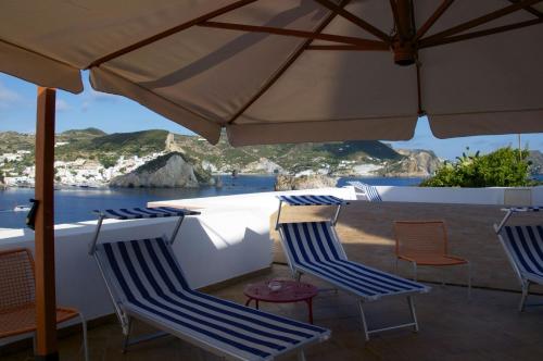 Erkély/terasz, B&B La Terrazza Sul Porto in Ponza Island
