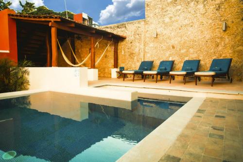 Úszómedence, Hotel Boutique Casa Don Gustavo, Campeche in Campeche