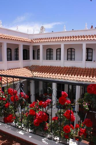 Balcony/terrace, Hotel de Su Merced in Sucre City Center
