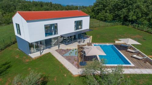 Viesnīcas āriene, Luxury villa Fratello in Istria, private pool in Barban