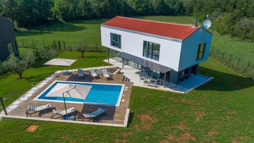 Viesnīcas āriene, Luxury villa Fratello in Istria, private pool in Barban