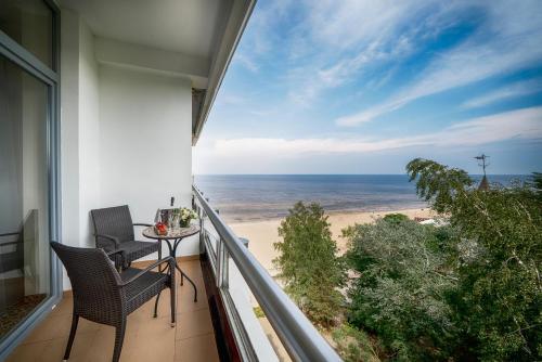 Chambre double avec 1 ou 2 lits, deluxe, bien-être, vue partielle sur la mer, accès au spa